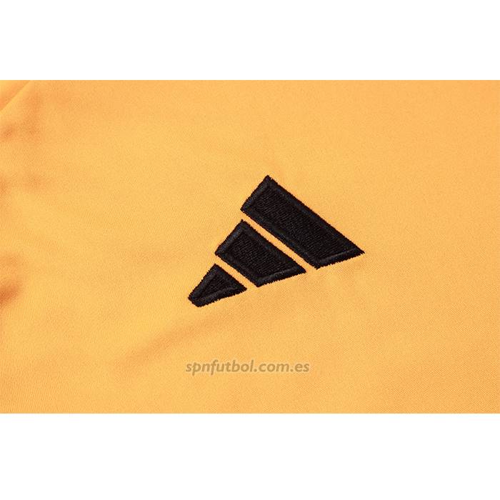 Chandal del Real Madrid Manga Corta 2024-2025 Amarillo - Pantalon Corto